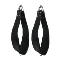 Bondage leather support loops