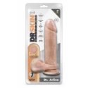 DR. SKIN SILICONE DR. JULIAN 9 INCH DILDO WITH SUCTION CUP MOCHA