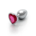 Heart gem butt plug - small