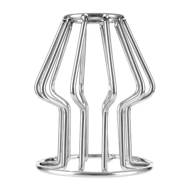 Hollow Anal Plug Small Silver Passion Labs
