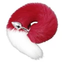 Long Tail Anal Plug Red/White Passion Labs