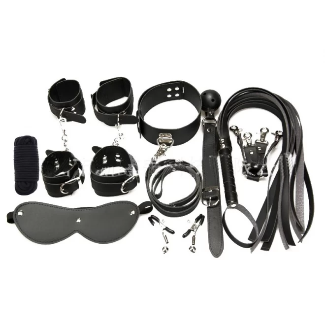 BDSM Set 9 Pieces Black Guilty Toys