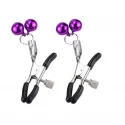 Nipple Clamps with Bell Purple Guilty Toys