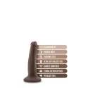 DR. SKIN PLUS 5 INCH POSABLE DILDO CHOCOLATE