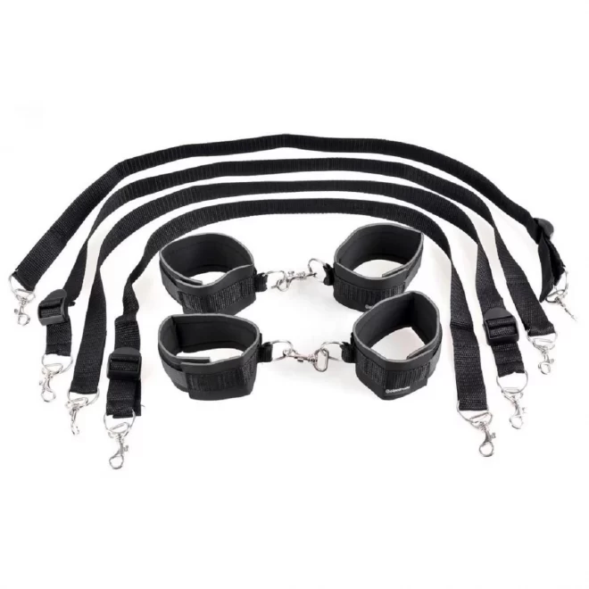 Zestaw wiązań Cuff & Tether Set Black