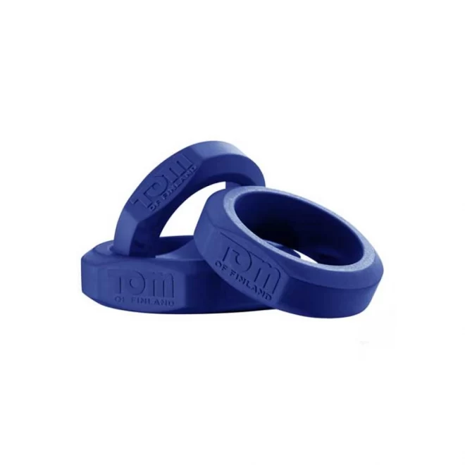Zestaw pierścieni erekcyjnych Tom of Finland Silicone Cock Ring Set