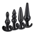 Plug-Quatro Anal Plugs Starter Set- 4-Pack Black