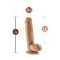 DR. SKIN DR. MARK 7 INCH DILDO WITH BALLS BEIGE