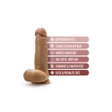 DR. SKIN DR. PAUL 7.25 INCH DILDO WITH BALLS BEIGE