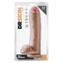 DR. SKIN MR. SAVAGE 11.5 INCH DILDO WITH BALLS BEIGE