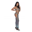 Bandeau top catsuit w/toe loops