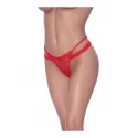 Cross strap split crotch tanga