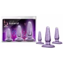 Zestaw korków analnych - Anal Plug Set - Purple Swirl