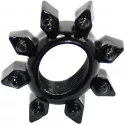 Passion Labs Black Striated Penis Ring