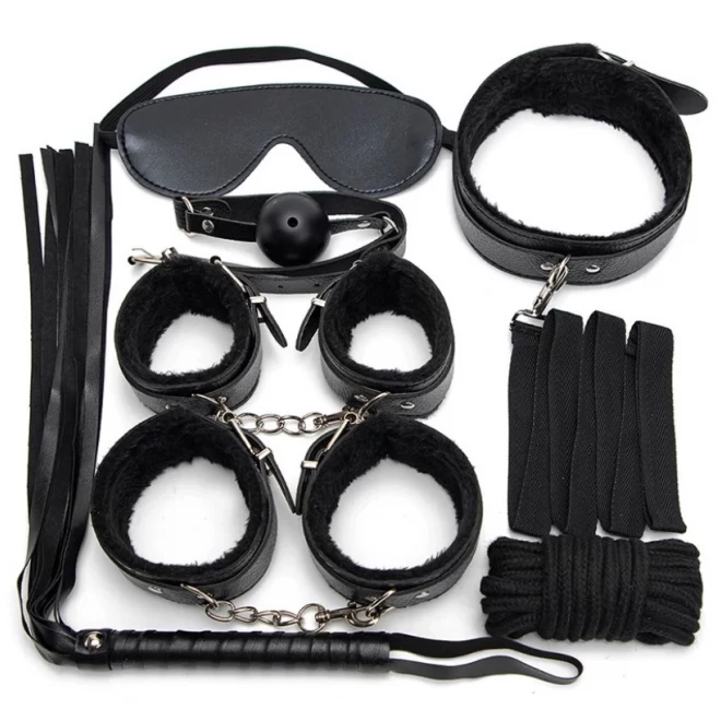 BDSM Fetish Set 7 Pieces Black Guilty Toys