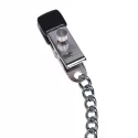 Łańcuszek z klipsami na piersi Fetish Collection Nipple Clamps Witch Metal Chain