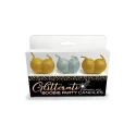 Glitterati boobie candle set