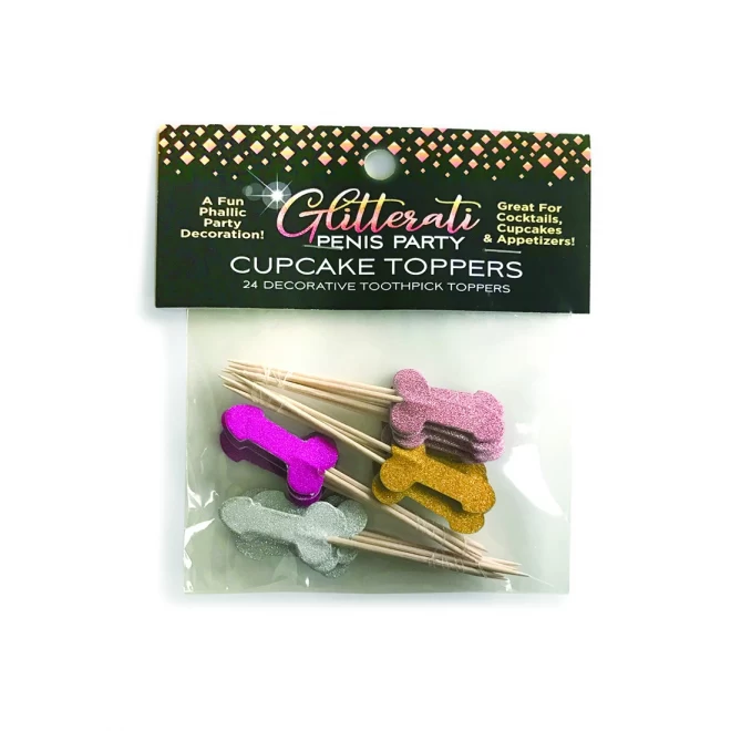 Glitterati penis, cupcake set