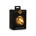 Midas locking chastity cage - 18k gold-plated