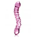 Zagięte, szklane dildo Icicles No.55