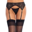 Pas do pończoch Rhinestone Garterbelt