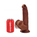 Realistyczne dildo Triple Density Cock with Swinging Balls 8"