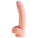 Dildo Triple Density Cock With Balls 10"