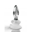 Szklany korek analny z przyssawką Icicles No. 91