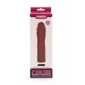 "@3"" extra thick extension sleeve vibro flesh@"