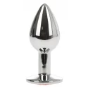 Anal Plug Metallic Buttplug Small Silver/Red Passi