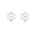 Body jewelry stickers - nipples - glow in the dark
