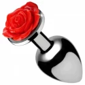 Korek analny - Red Rose Butt Plug Small