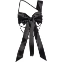 UNWRAP ME SATIN BOW TEDDY BLACK M/L