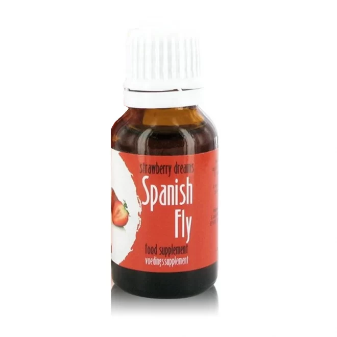 Pobudzające krople o zapachu truskawek Spanish Drops Strawberry Dreams 15ml