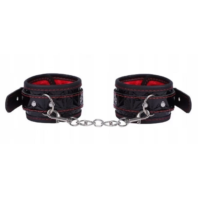 Kajdanki Restraint Me Handcuffs Black/Red
