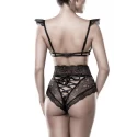 Grey velvet 2-teiliges cap sleeves bh set 