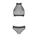 Moonlight Set with Open Crotch - Black