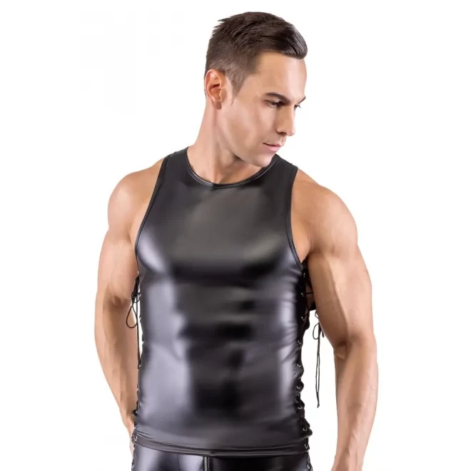 Top wet-look Herren