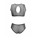 Duo net key-hole bra set