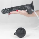 Dildo z przyssawką i z funkcją wytrysku 11"