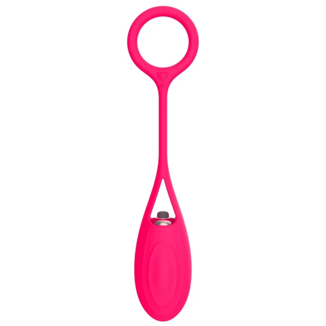 Vibrator Egg Sally with Ring 18.5 cm Pink Mokko To