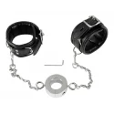 Kajdanki z pierścieniem na penisa Fetish Collection Hand Cuffs & Cock Ring
