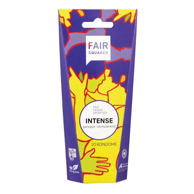 Prezerwatywy z wypustkami Fair Squared Intense 10szt.