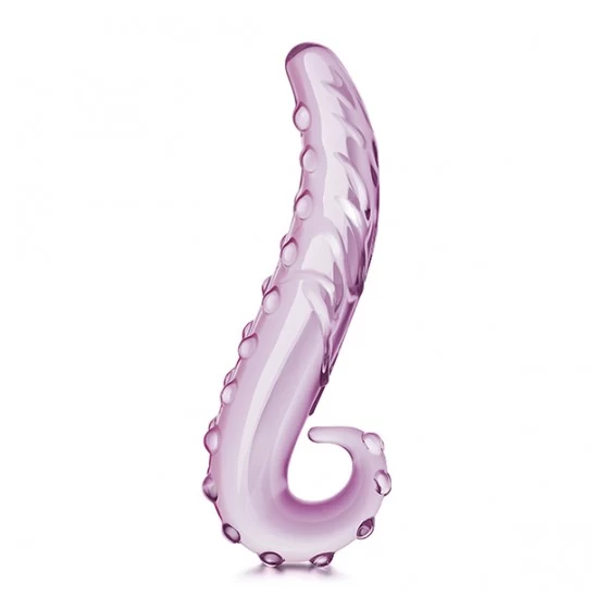 Dildo karbowane język Lick it Glass