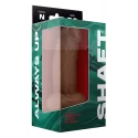 SHAFT MODEL N 7.5 INCH LIQUID SILICONE DONG WITH BALLS PINE
