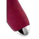 Vibrator with clitoral stimulator L'EROINA by TOYFA Mion, silicone, burgundy, 22 cm