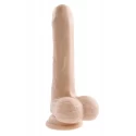 EVOLVED PEEK A BOO VIBRATING DILDO 8 INCH DARK