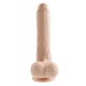 EVOLVED PEEK A BOO VIBRATING DILDO 8 INCH DARK