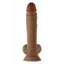 SHAFT MODEL A 10.5 INCH LIQUID SILICONE DONG WITH BALLS PINE
