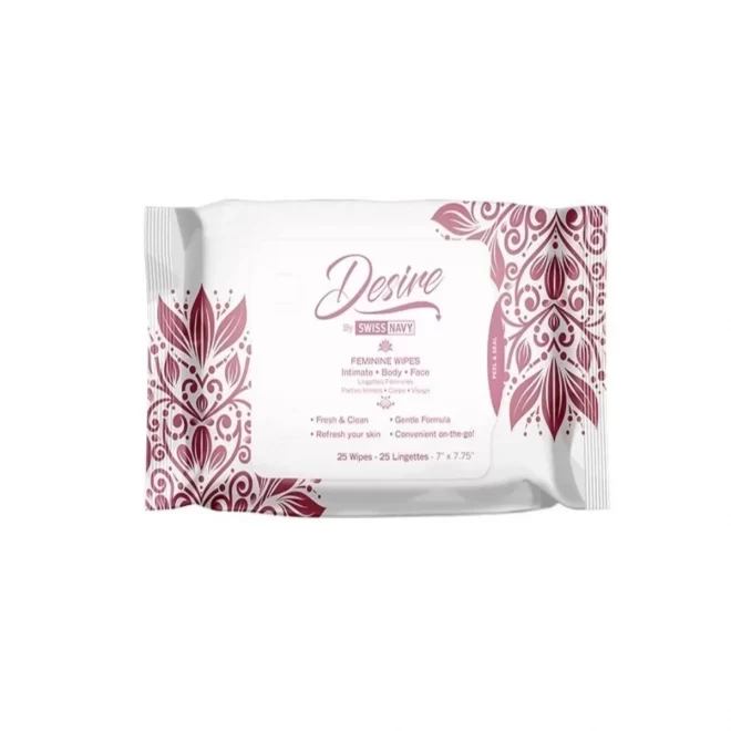 Desire unscented feminine wipes 25pcs box